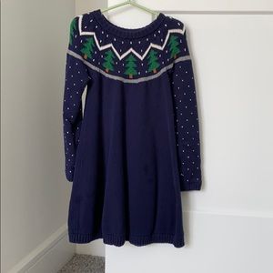 Hanna Anderson holiday sweater dress